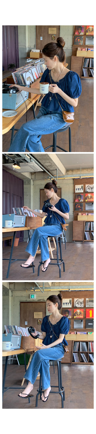 Hiky Shirred Blouse - 2 colors!