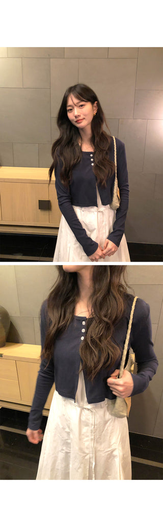 Frilled pleated camisole long dress