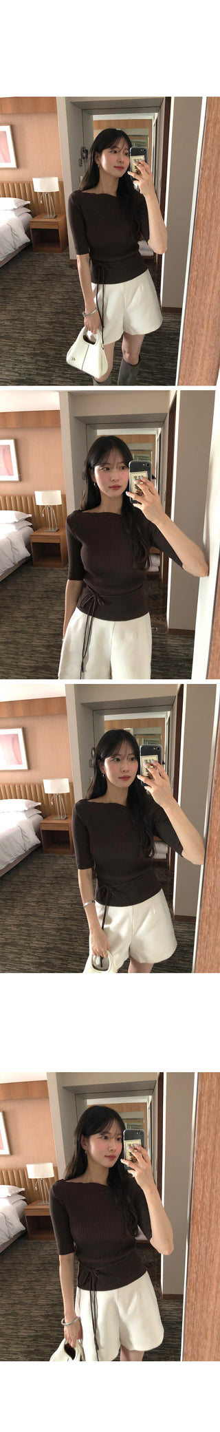 [3 colors] Tweed shorts