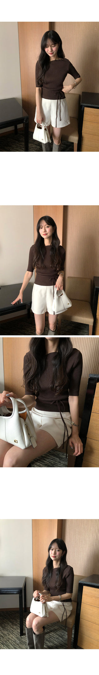 [3 colors] Tweed shorts