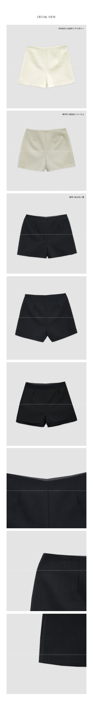 [3 colors] Tweed shorts