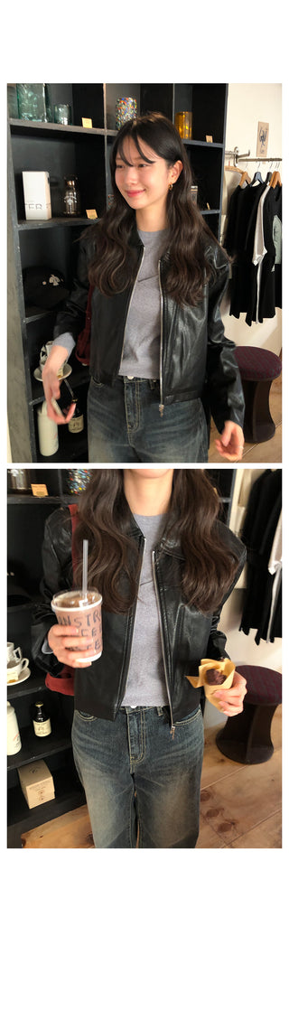 (2 colors) Long-sleeved T-shirt and bustier set