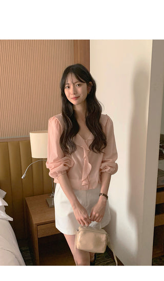 Frill blouse