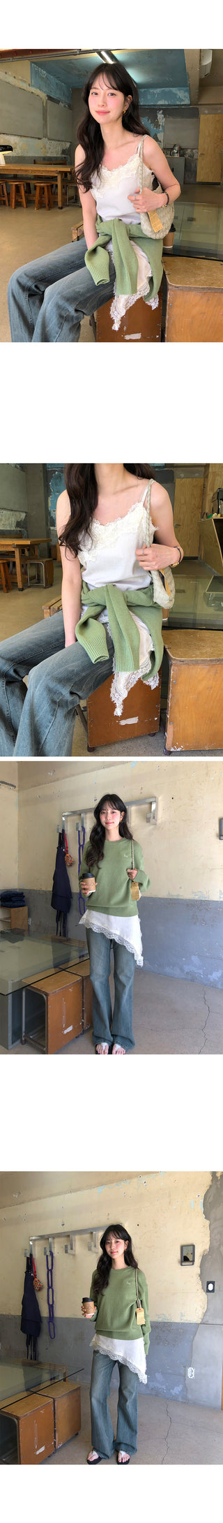 Low-rise denim pants