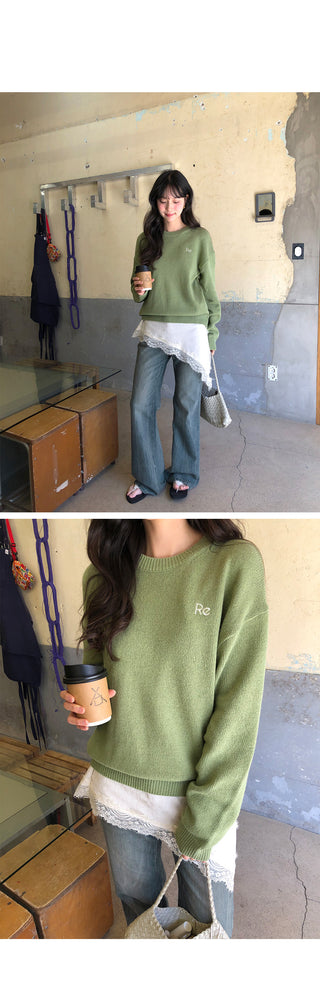 Low-rise denim pants