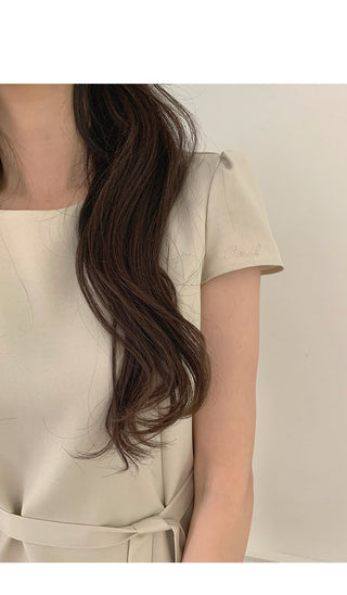 [2 colors] Belt Flexible Dress