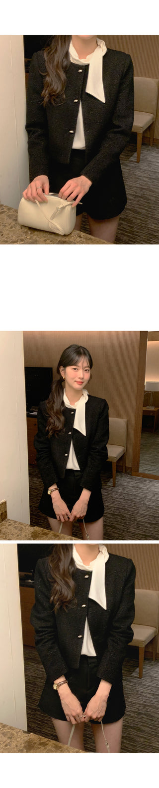 Blouse with tie