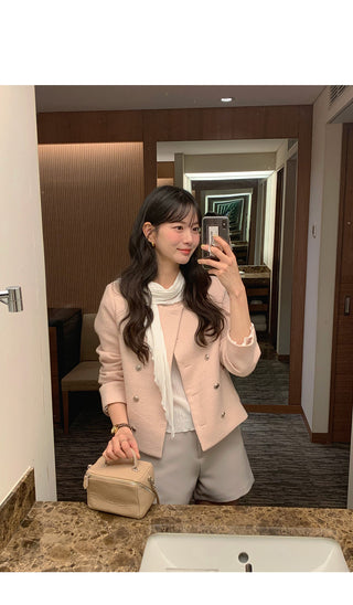 (set) Scarf Tie T-Shirt Set