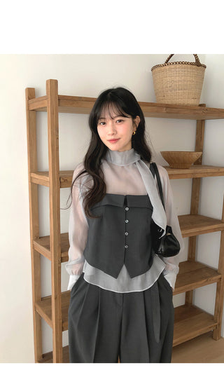 Scarf blouse