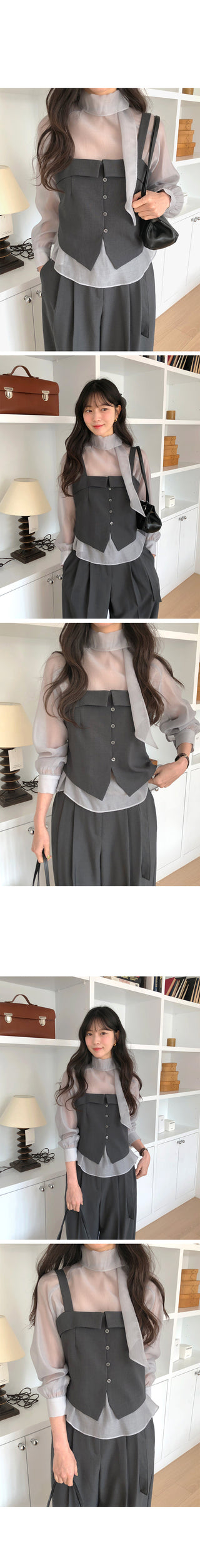 Scarf blouse