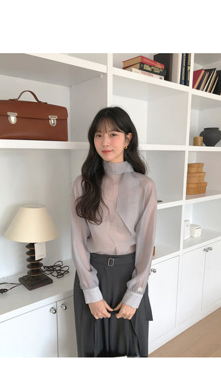 Scarf blouse