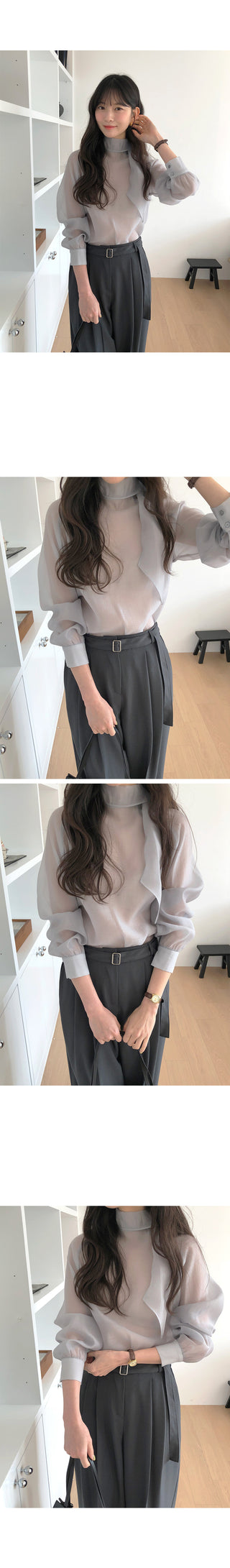 Scarf blouse