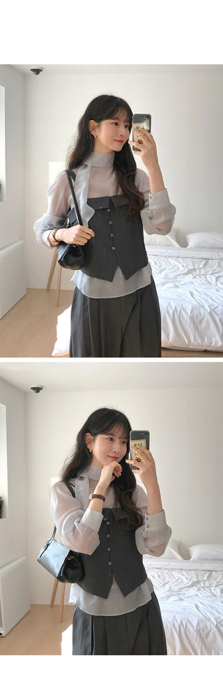 Scarf blouse