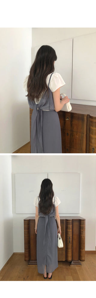 [3 colors] Mid-length skirt