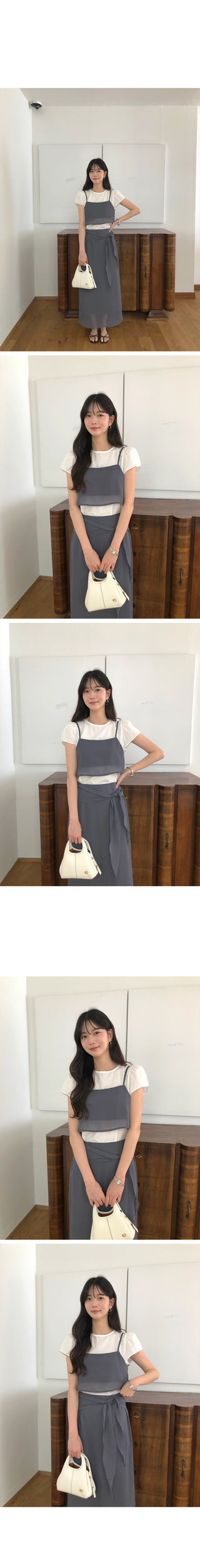 [3 colors] Bustier Blouse
