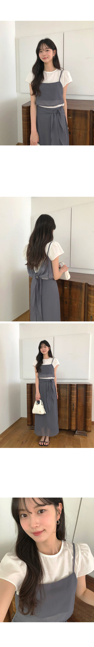 [3 colors] Bustier Blouse