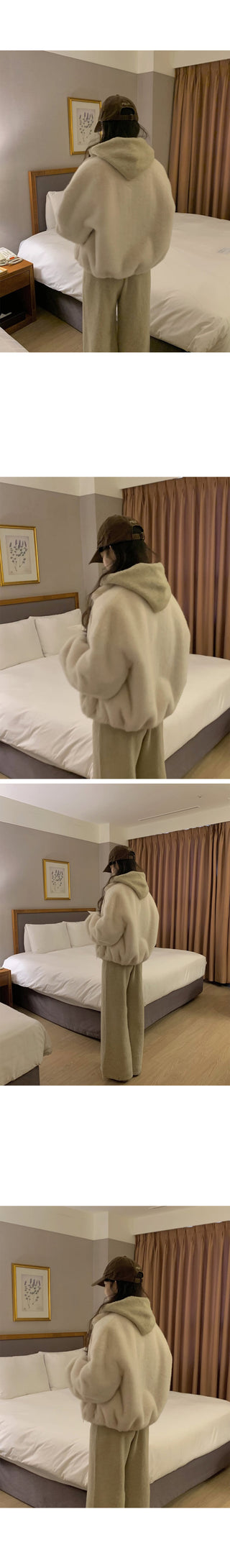(3 colors) Basic Fur Jacket