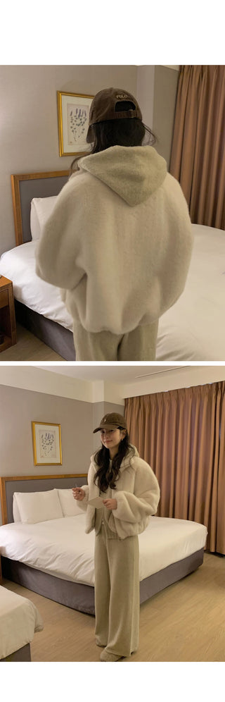 (3 colors) Basic Fur Jacket