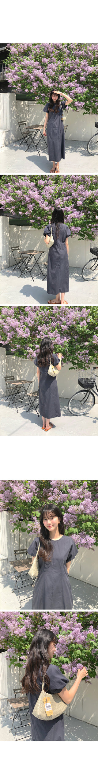 (2 colors) Cotton Long Dress