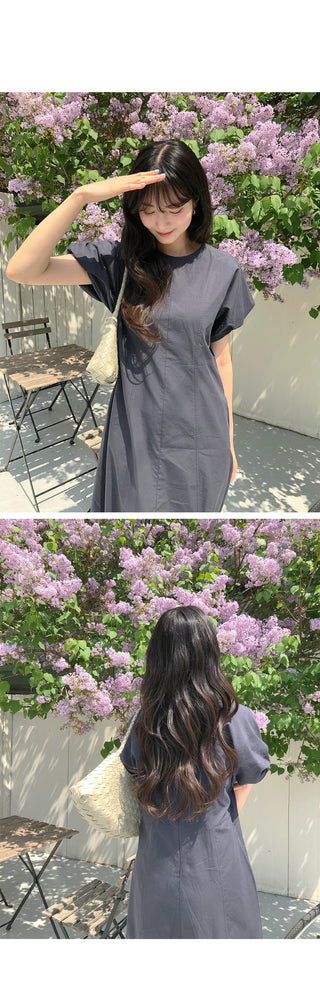 (2 colors) Cotton Long Dress