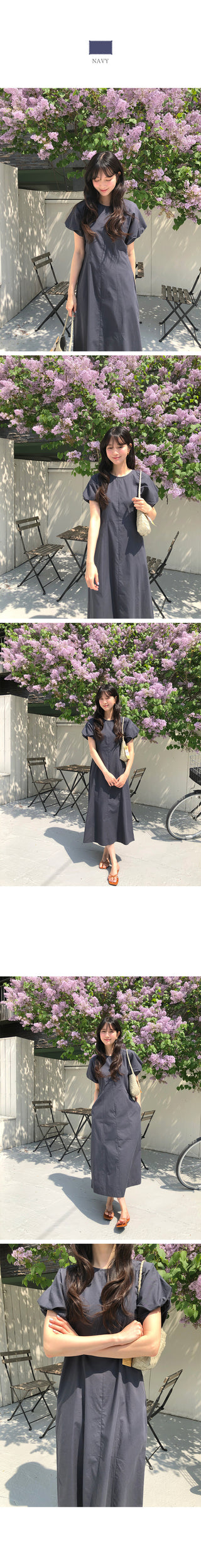 (2 colors) Cotton Long Dress