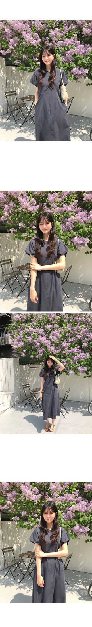 (2 colors) Cotton Long Dress