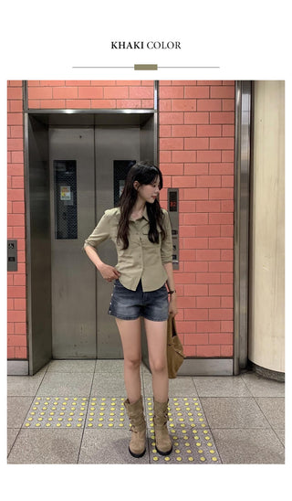 (4 colors) Capri Cotton Shirt