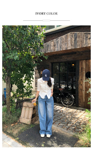(4 colors) Capri Cotton Shirt