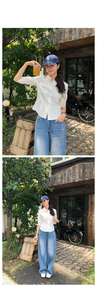 (4 colors) Capri Cotton Shirt