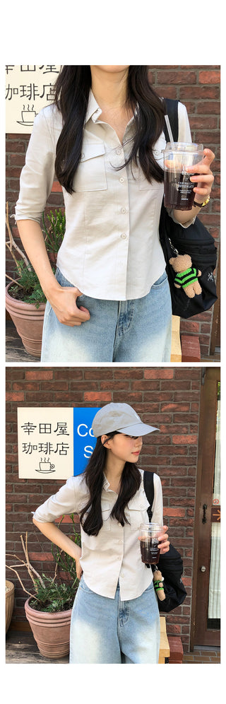 (4 colors) Capri Cotton Shirt