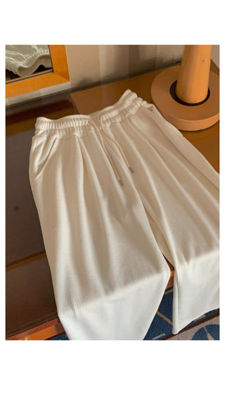 Wide ribbed pants, 4 colors