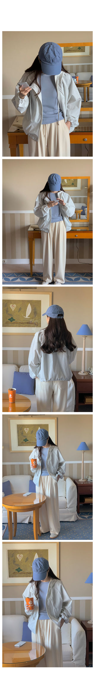 Wide ribbed pants, 4 colors