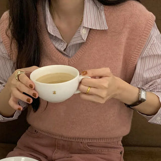 V-neck knit vest (9 colors)