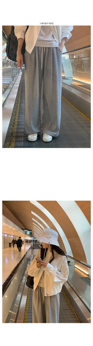 Wide ribbed pants, 4 colors
