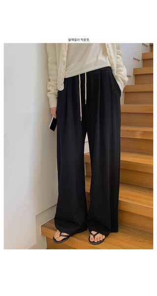 Wide ribbed pants, 4 colors