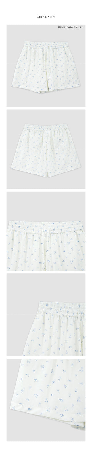 Flower Nylon Shorts