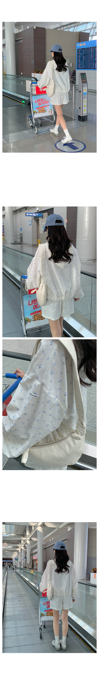 Flower Nylon Parka