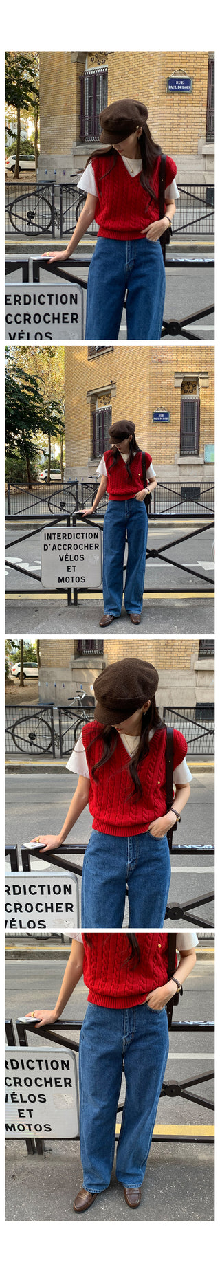 Minute Cable Knit Vest
