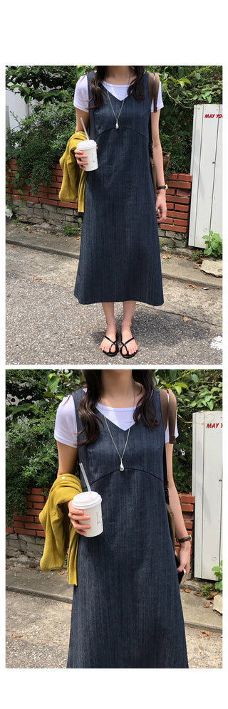 [5 colors] Halter neck sleeveless top