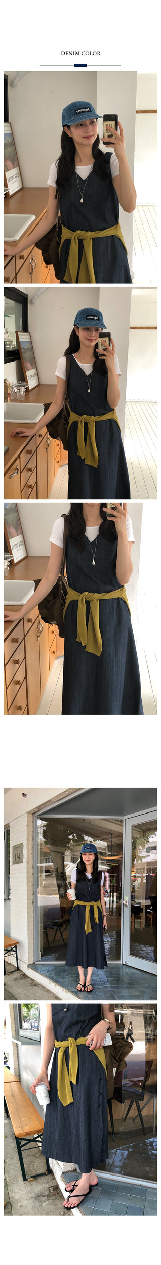 [5 colors] Halter neck sleeveless top
