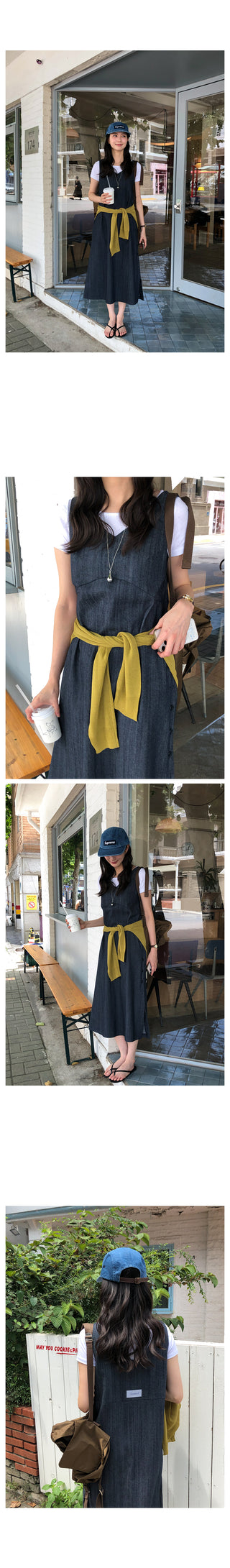 [5 colors] Halter neck sleeveless top