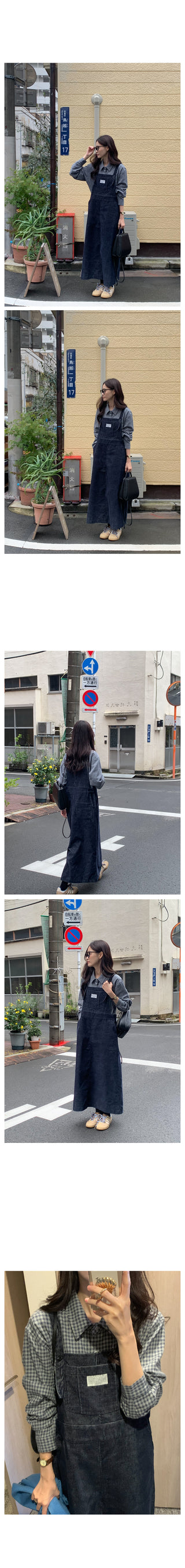 Corduroy Overalls Dress
