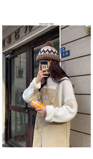 Corduroy Overalls Dress