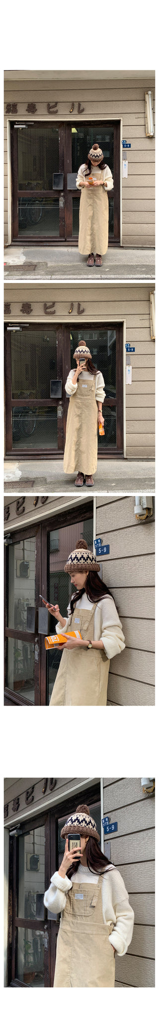 Corduroy Overalls Dress