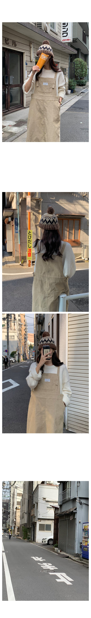 Corduroy Overalls Dress