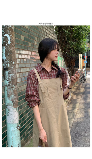 Overalls dress in 5 colors!
