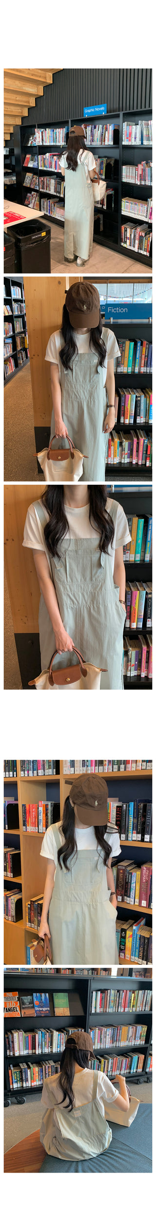 Overalls dress in 5 colors!