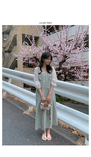Overalls dress in 5 colors!