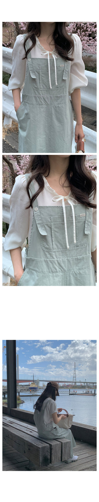 Overalls dress in 5 colors!