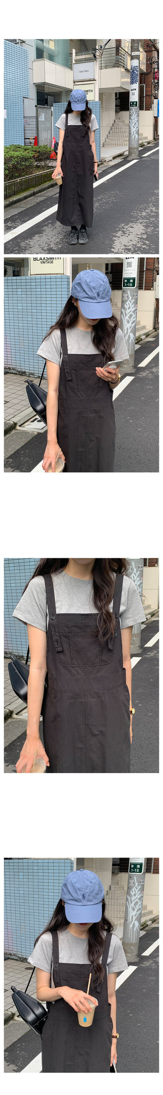 Overalls dress in 5 colors!